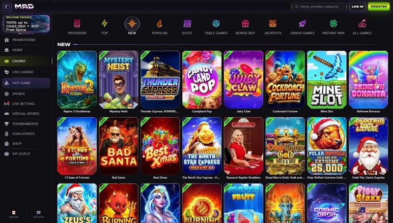 Meilleur madcasino service clientèle à France